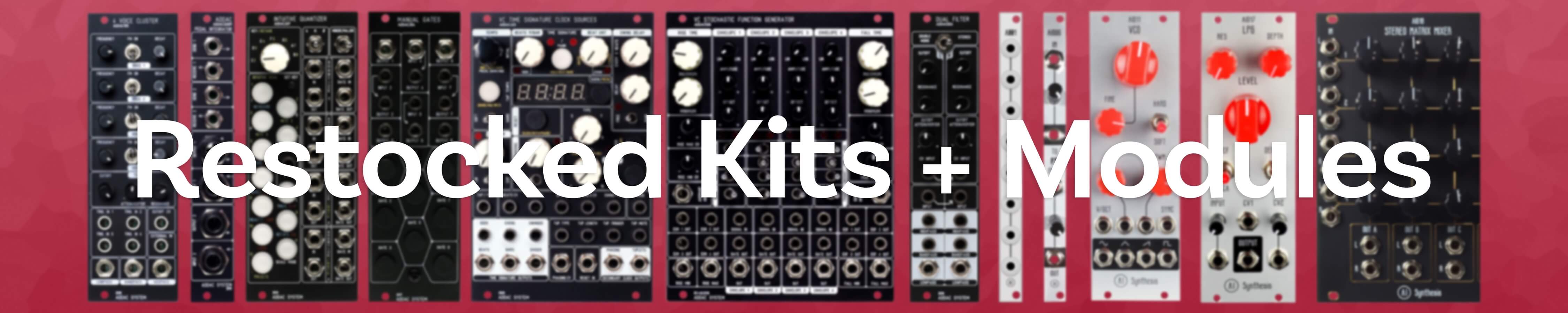 Synth DIY Kits and Synthesizer Module Restocks