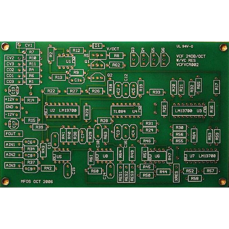 MFOS VCF 24dB Synth Module Bare PCB