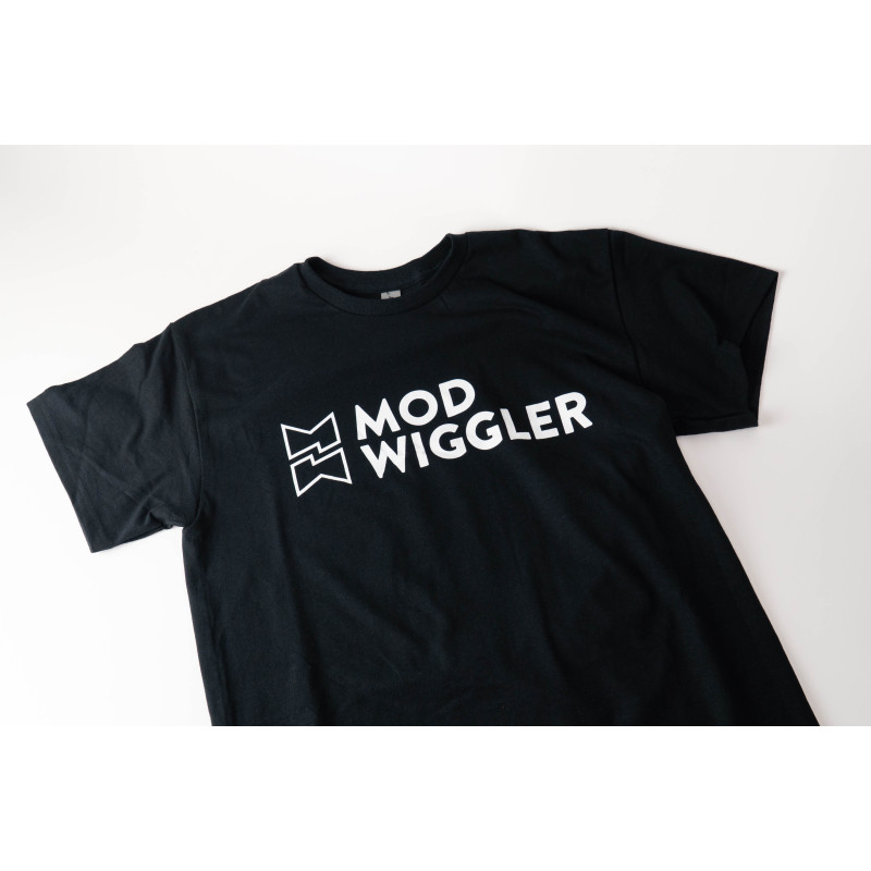 ModWiggler Logo T-Shirt — Black w/ White Logo