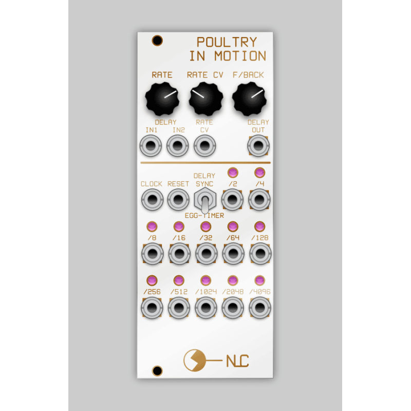 NLC1118 Poultry in Motion Delay (White NLC Version) - synthCube