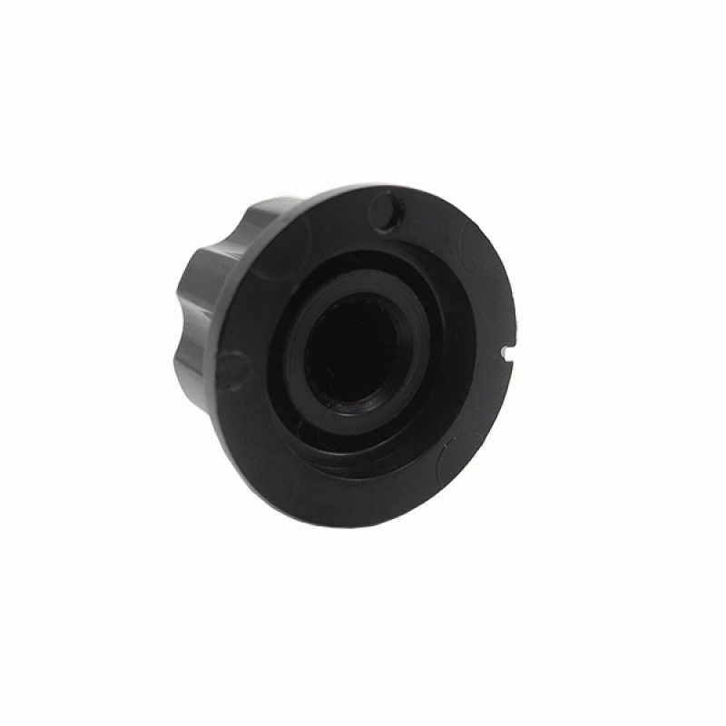 Small BOSS Knobs, Anodized Center For Knurled Shaft (Black) - synthCube