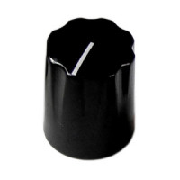 Fluted, Miniature, Black Pointer, ABS (round shaft)