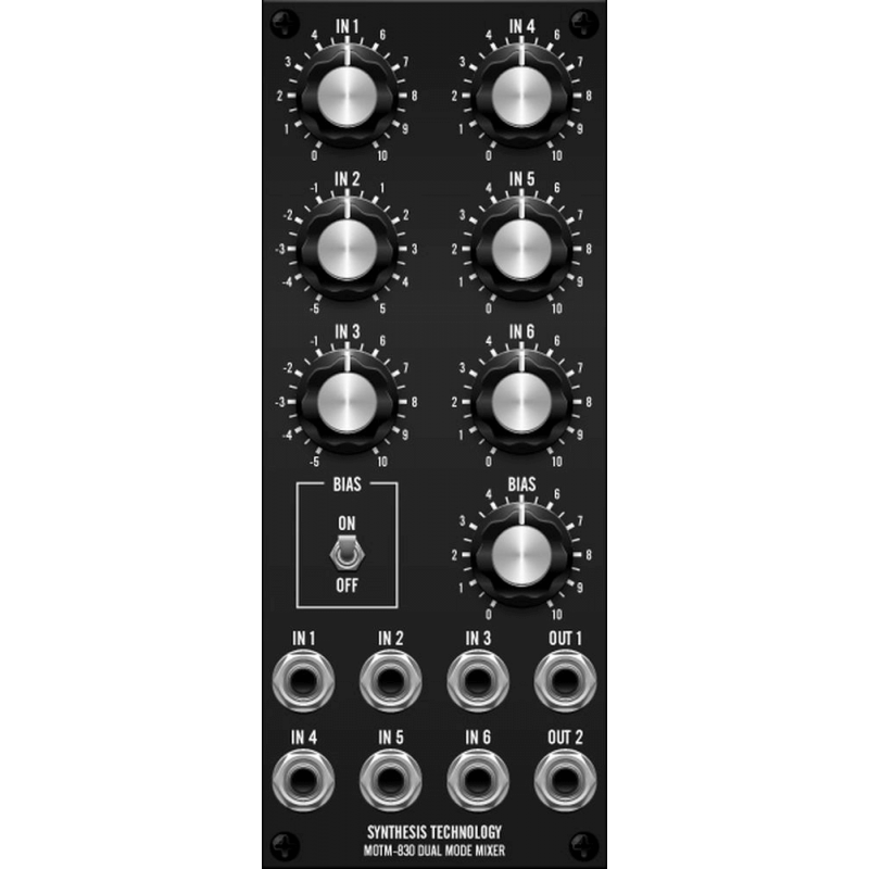 MOTM-830 dual mode mixer (MOTM830MASTER) by synthcube.com