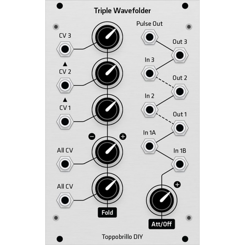 Toppobrillo Triple Wavefolder (Grayscale) - synthCube