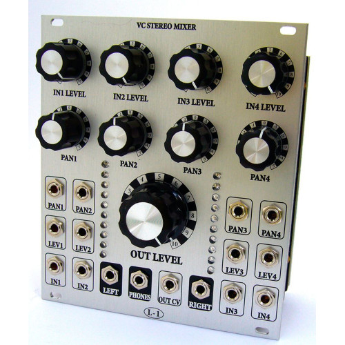 l-1 vc stereo mixer, euro, 22hp (ASML1STMXEURO22) by synthcube.com