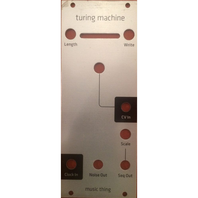 turing machine, panel, grayscale euro, 10hp (PANMTTURMEGRY10) by synthcube.com