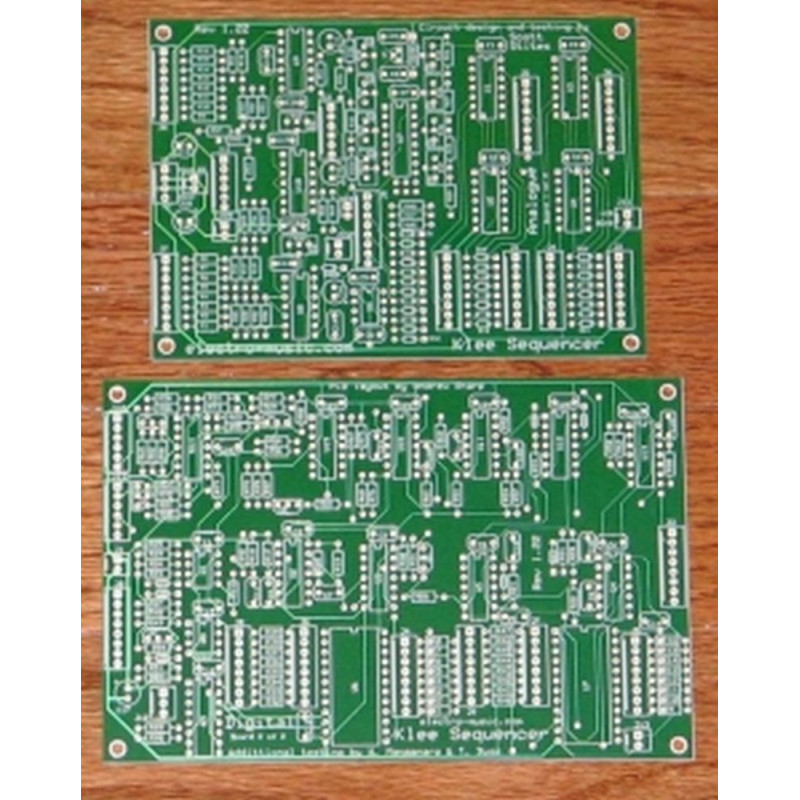 klee sequencer, pcb set (PCBKLEE01EURO10) by synthcube.com