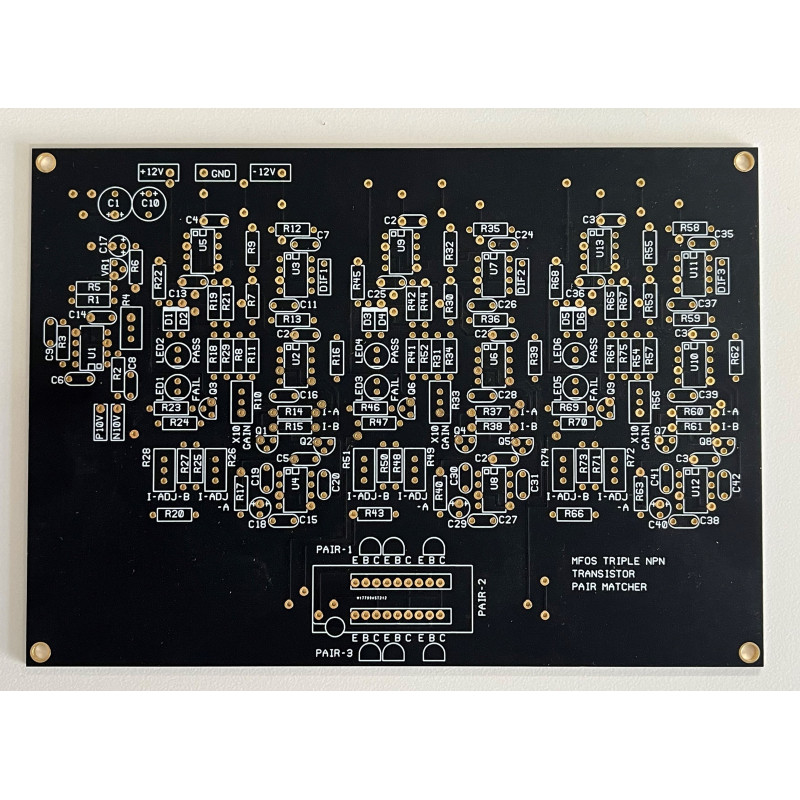 MFOS Transistor Match PCB